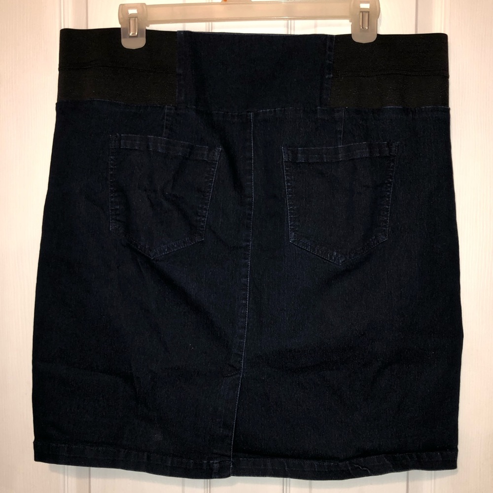 Dark Blue Jean Skirt (Plus Size)
